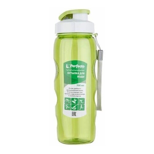 фото Бутылка для воды, 700 мл, зеленая, perfecto linea (спорт, развлечение, зож) (34-702250)