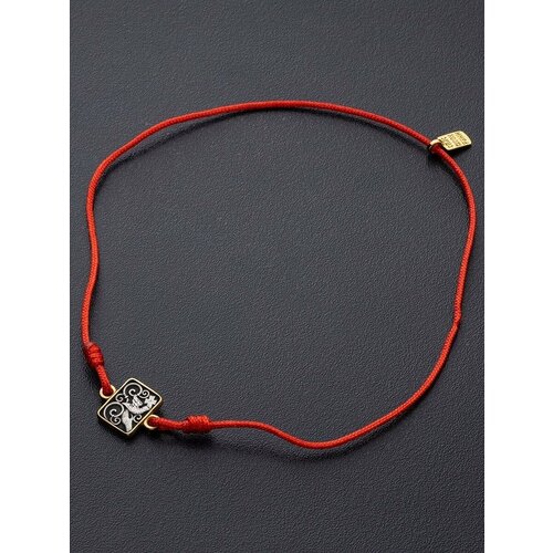 фото Красная нить браслет на руку женский с серебряной подвеской "спаси и сохрани" ангельская925 500388kl_red