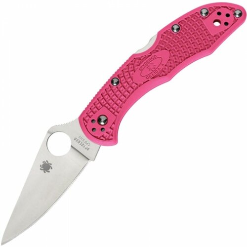фото Нож складной spyderco delica, s30v blade, pink handle