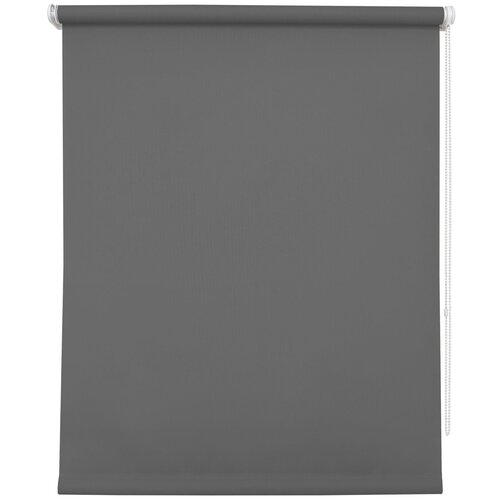 фото Рулонная штора уют 7503 плайн (темно-серый), 50х175 см