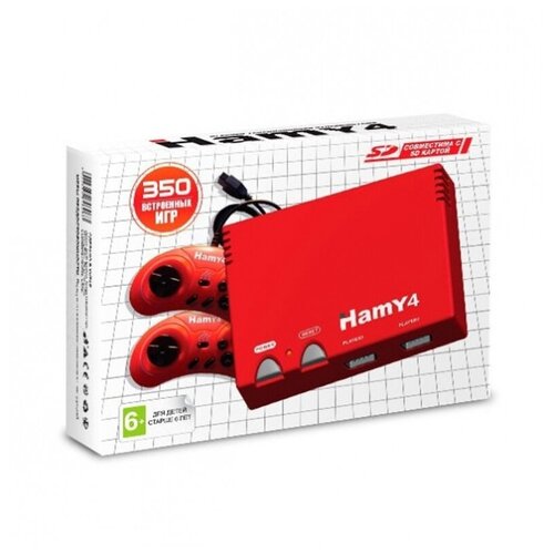 фото Игровая приставка hamy 4 sd 16- bit - 8- bit red 350- in-1 gamebit