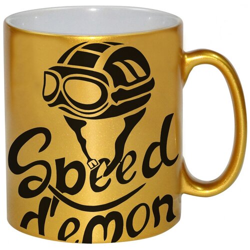 фото Золотая кружка speed demon , демон скорости drabs