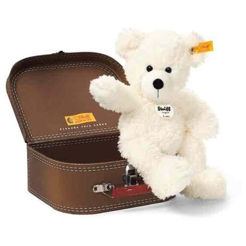 фото Мягкая игрушка steiff lotte teddy bear in suitcase (штайф мишка тедди лотте 28 см в чемодане) steiff / штайф