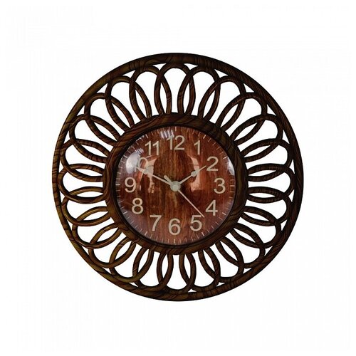 фото Часы настенные 25 см, цвет коричневый rettal