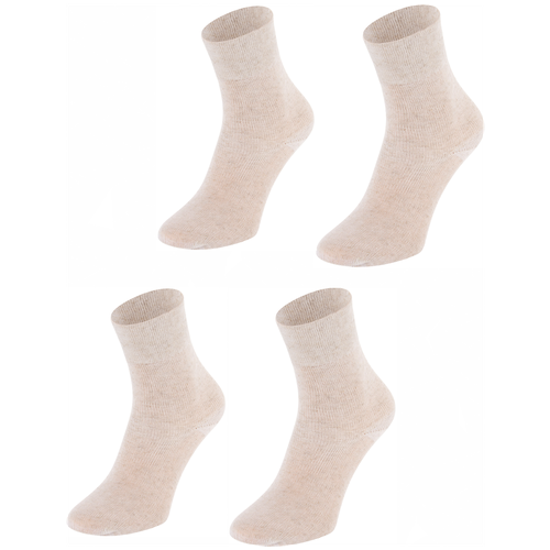 фото Носки larma socks, 2 пары, размер 37-38, бежевый