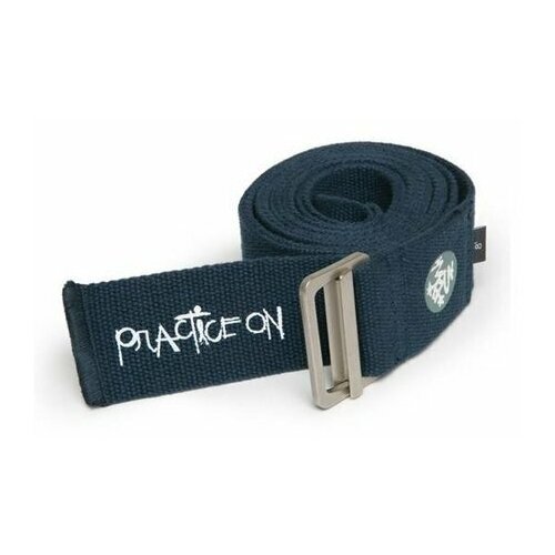 фото Широкий ремень для йоги manduka align yoga strap 243*4,4 см - midnight