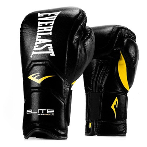 фото Боксерские перчатки everlast elite pro чёрные (18 унций)