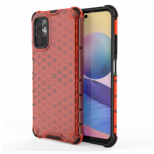 фото Brodef combee противоударный чехол для xiaomi redmi note 10t / poco m3 pro красный