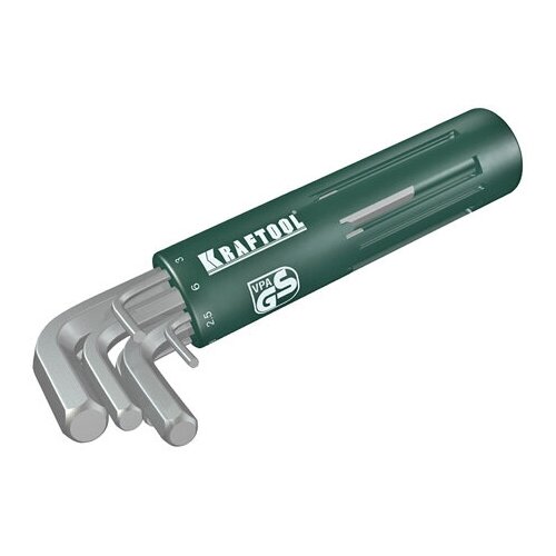 фото Kraftool набор kraftool ключи "expert" имбусовые длинные, cr-mo сталь, держатель-рукоятка, hex 2-10мм, 8 пред