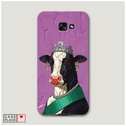 фото Чехол пластиковый samsung galaxy a7 2017 queen cow case place