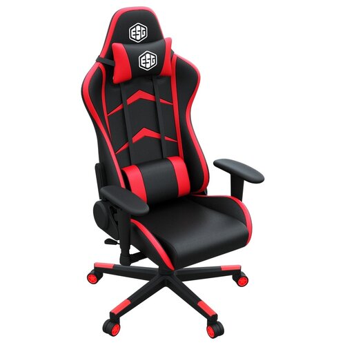 фото Компьютерное кресло e-sport gear esg-204 игровое, обивка: искусственная кожа, цвет: black/red