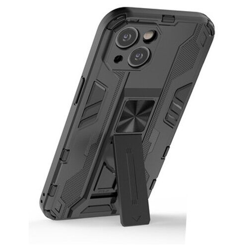 фото Противоударный чехол с подставкой transformer для iphone 13 mini black panther