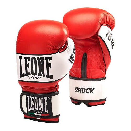 фото Боксерские перчатки leone 1947 shock gn047 красные (12 унций)