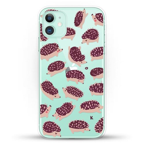 фото Силиконовый чехол ёжики на apple iphone 11 andy & paul