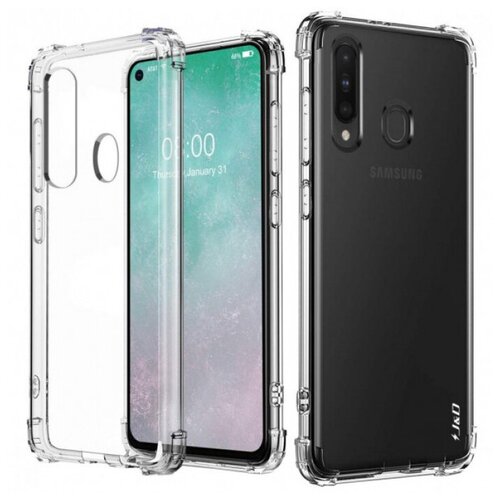 фото King kong противоударный прозрачный чехол для samsung galaxy a60 с защитой углов roscase