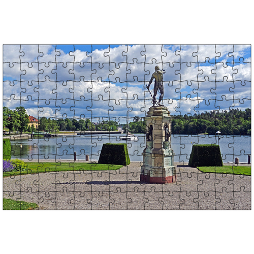 фото Магнитный пазл 27x18см."стокгольм, drottningholm, королевский замок" на холодильник lotsprints