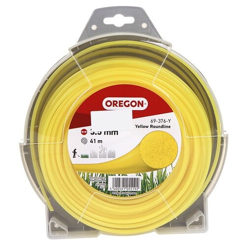 фото Леска для триммера oregon yellow roundline 3.5mm x 41m 69-376-y