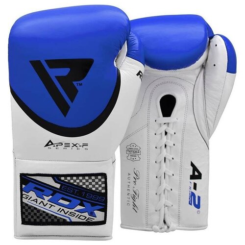 фото Перчатки боксерские rdx boxing gloves leather pro fa2 blue синий натуральная кожа цвет синий размер 10oz rdx,rdx