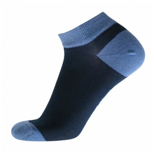фото Мужские носки pantelemone, 1 пара, 2 уп., укороченные, быстросохнущие, износостойкие, нескользящие, воздухопроницаемые, размер 25(38-40), синий