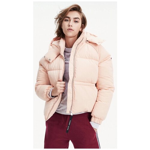 фото Куртка tommy hilfiger, размер 42, розовый