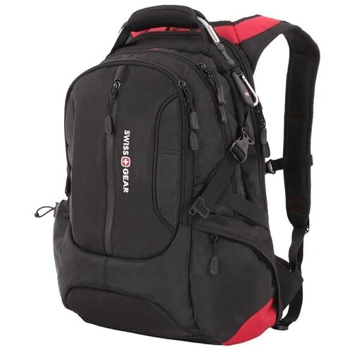 фото Swissgear рюкзак swissgear, 15”, черный/красный, полиэстер 1200d, 36х17х50 см, 30 л