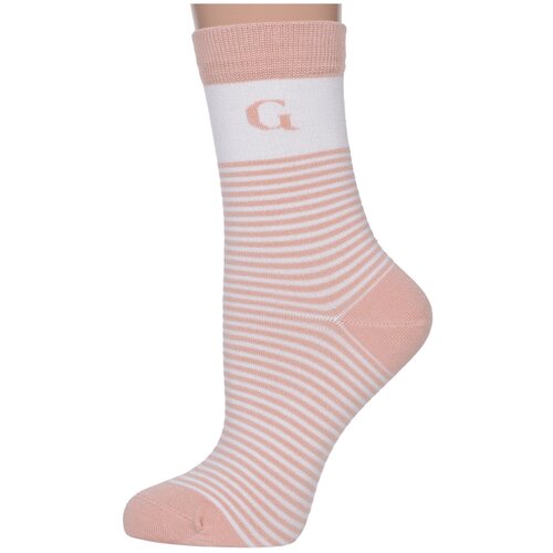 фото Женские бамбуковые носки grinston socks (pingons) коралловые, размер 25
