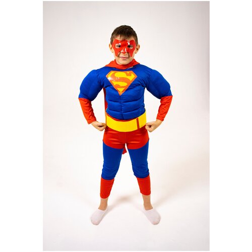 фото Костюм супермена / карнавальный костюм для мальчика супермен / костюм супергероя / костюм марвел evdakoff