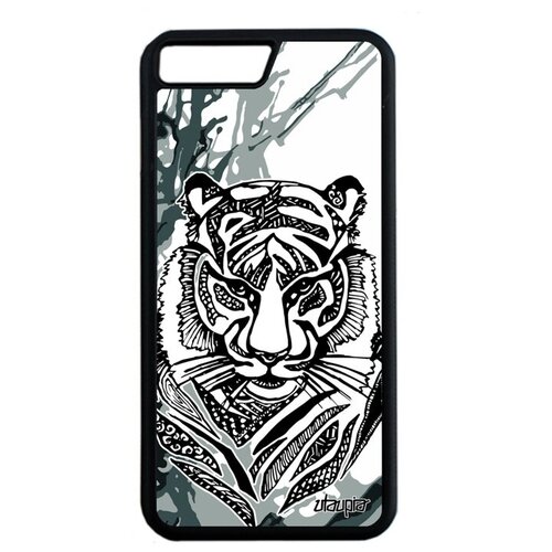 фото Дизайнерский чехол на смартфон // iphone 7 plus // "тигр" дизайн охота, utaupia, серый
