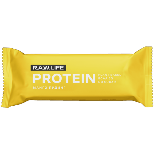 фото Батончик натуральный r. a. w. life protein манго пудинг r.a.w. life