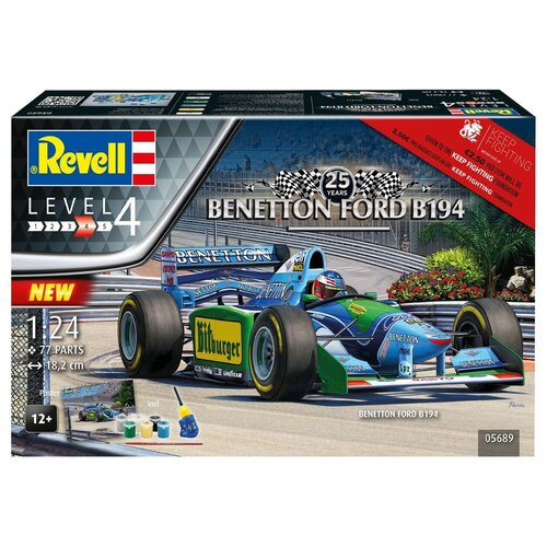 фото Набор со сборной моделью гоночный автомобиль benetton ford b194 revell