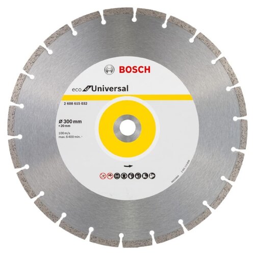 фото Алмазный диск bosch universal 300-20 eco (2.608.615.032)
