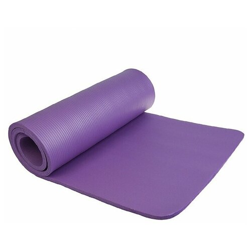 фото Коврик для йоги 183 х 61 х 1,5 см, цвет фиолетовый sangh