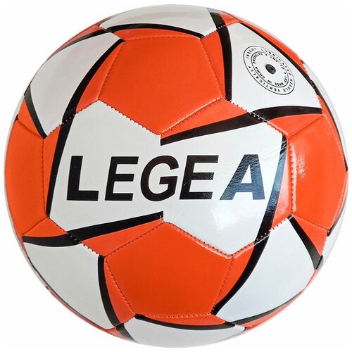 фото E32149-4 мяч футбольный №5, 3- слоя pvc 1.6, 300 гр (оранжевый) smart athletics