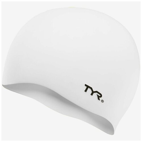 фото Шапочка для плавания tyr wrinkle free silicone cap, цвет - белый;материал - силикон 100%