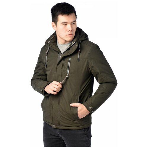 фото Зимняя куртка мужская indaco 17003 размер 46, хаки