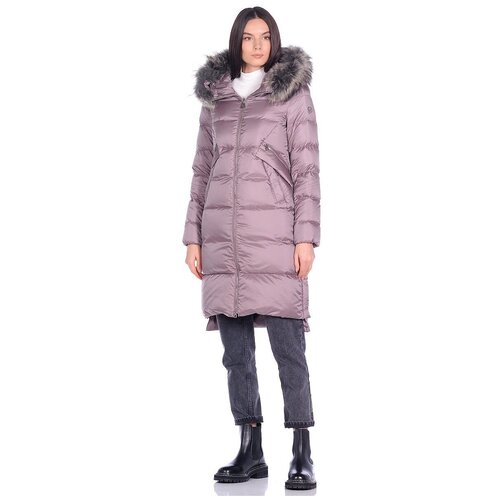 фото  куртка avi зимняя, средней длины, размер 44(50ru), лиловый