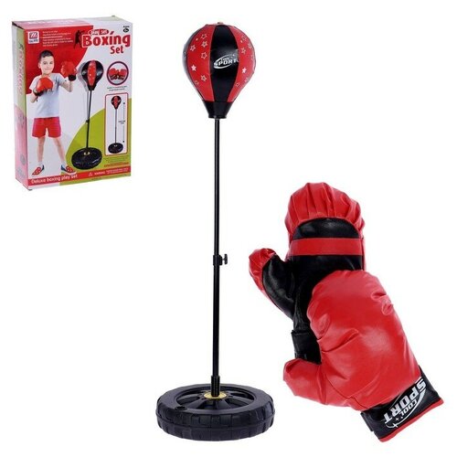 фото Набор для бокса «профи»: напольная груша, перчатки без торговой марки