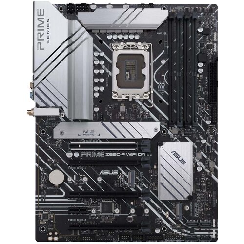 фото Материнская плата asus prime z690-p d4 z690 socket-1700 4xddr4, 4xsata3, raid, 3xm.2, 4xpci-e16x, 5xusb3.2, 1xusb3.2, dp, hdmi, 2,5glan, atx