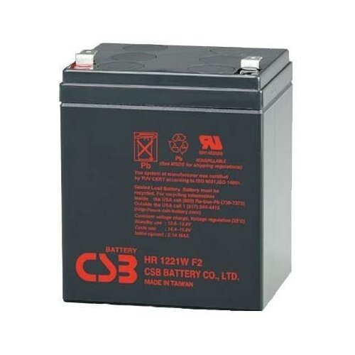 фото Батарея для ибп csb hr 1221w f2 12в 5ач