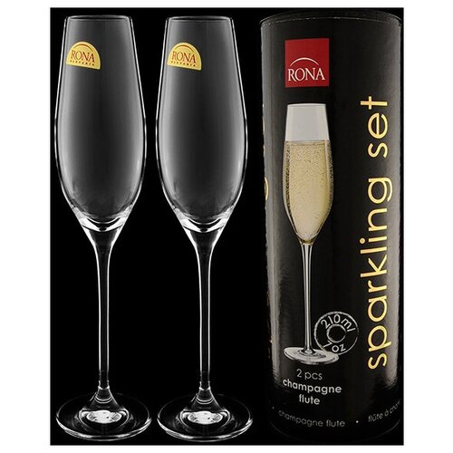 фото Набор из 2-х бокалов для шампанского sparkling set объем: 210 мл rona