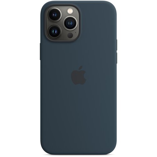 фото Силиконовый чехол для iphone 13 pro max apple silicone case with magsafe, abyss blue [mm2t3ze/a]