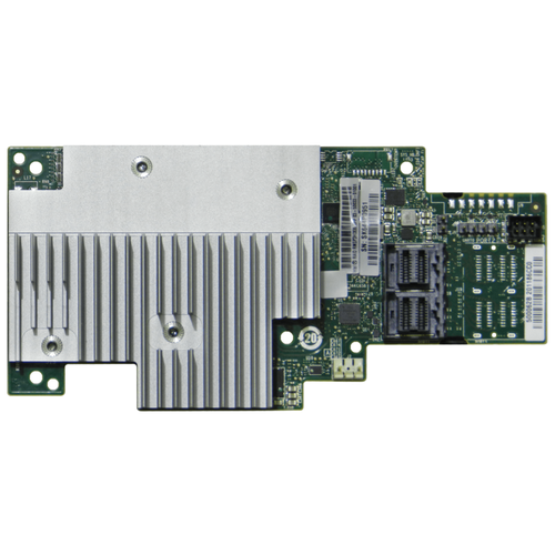 фото Плата контроллера raid-массива ® raid module rmsp3hd080e tri-mode pcie/sas/sata entry-level raid mezzanine module, sas3408, 8 int. ports pcie/sas/sata, raid 0, 1, 10, 5, siom pcie x8 gen3, vertical connectors intel