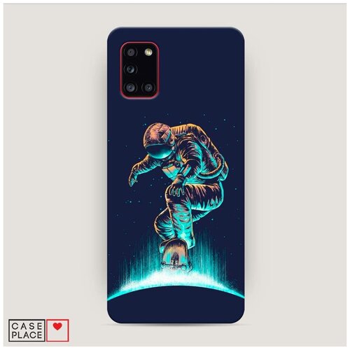 фото Чехол пластиковый samsung galaxy a31 космонавт-скейтер case place