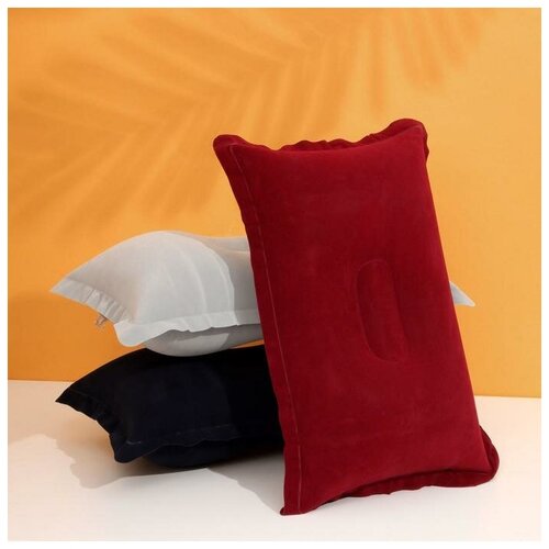 фото Подушка дорожная, надувная, 46 × 29 см, цвет микс./ в упаковке: 1 onlitop