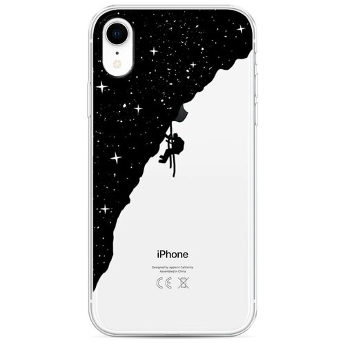 фото Силиконовый чехол "скалолаз в космосе" на apple iphone xr / айфон xr case place