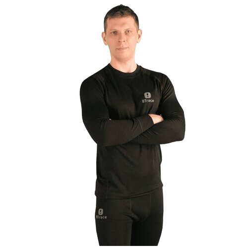 фото Термобелье фуфайка мужская btrace warm merino man (l 48-50, черный)