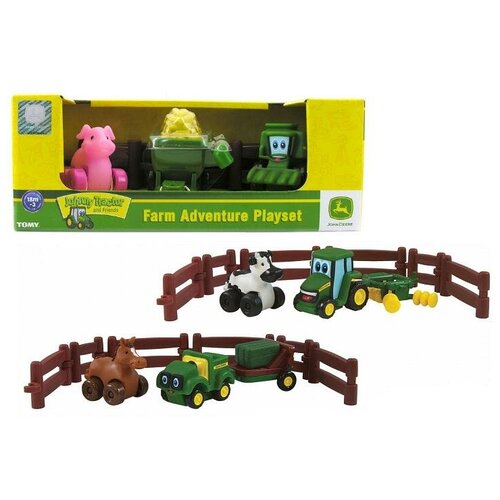 фото Игровой набор tomy приключения трактора джонни и его друзей to37722am6