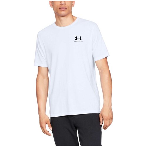 фото Футболка under armour sportstyle left chest logo ss белый lgt 1326799-100