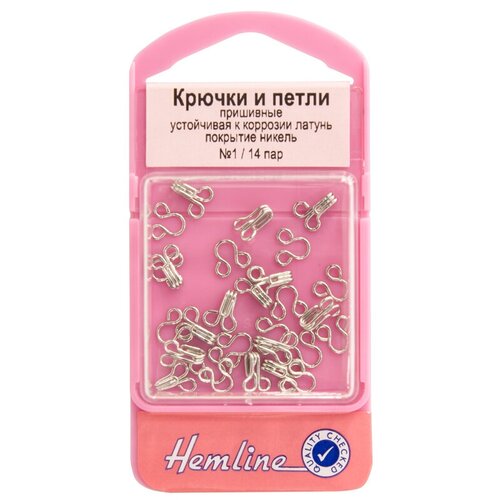 фото Крючки и петли пришивные, 14 пар, №1 hemline 14 пар ( 400.1 )