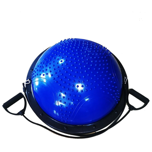 фото Полусфера для фитнеса масажная (мяч босу) 60см, синяя cliff